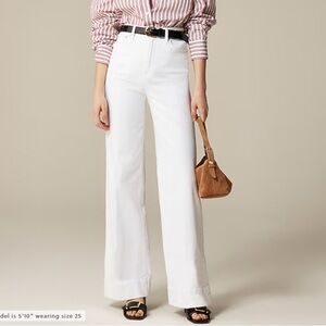 J. Crew 96 Denim Trouser White NWT